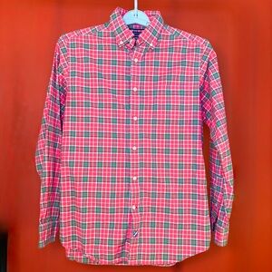 Daniel Cremieux Red & Green Plaid Button Down Shirt